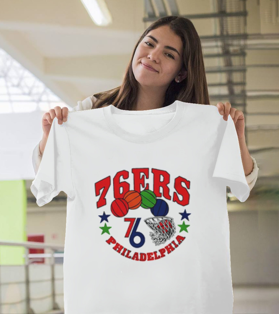 Philadelphia 76ERS 76 Basketball Stars City Edition T-Shirt