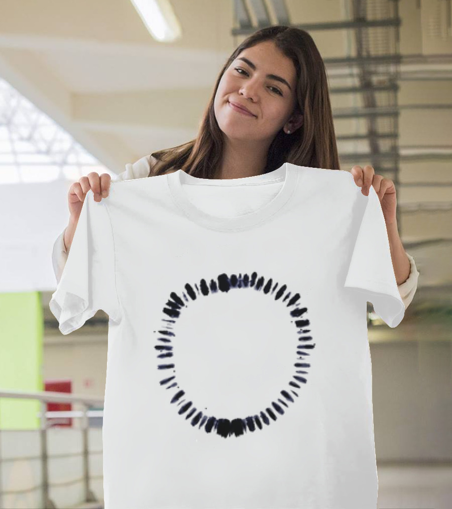 Camiseta Mancha 333 Retro Abstract Ink Circle T-Shirt