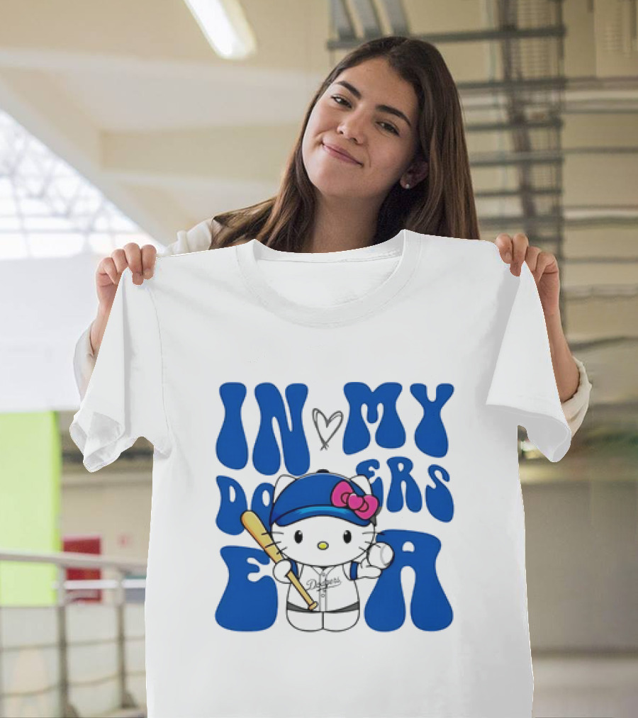 Hello Kitty Los Angeles Dodgers In My Dodgers Era T-Shirt