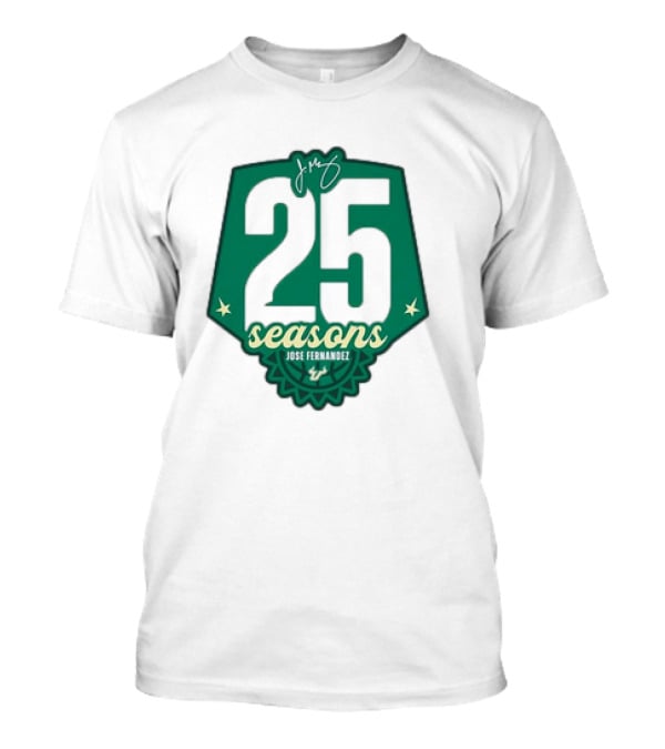 USF Women's Basketball 25 Seasons Jose Fernandez T-Shirt