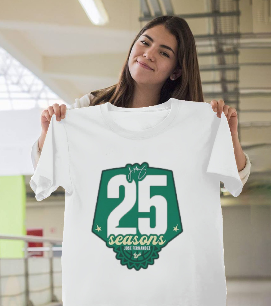 USF Women's Basketball 25 Seasons Jose Fernandez T-Shirt