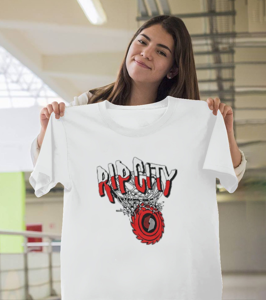 Rip City Portland Trail Blazers Basketball Netball T-Shirt
