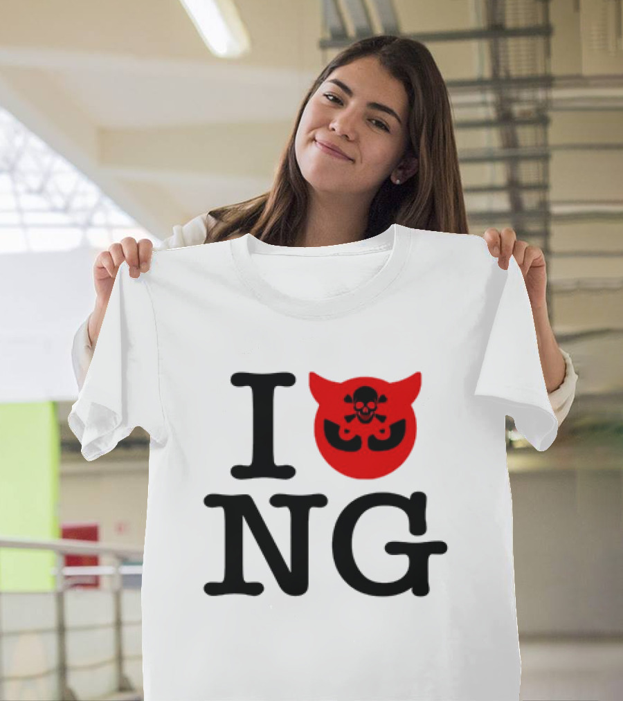 I Love NG Skull Emblem T-Shirt