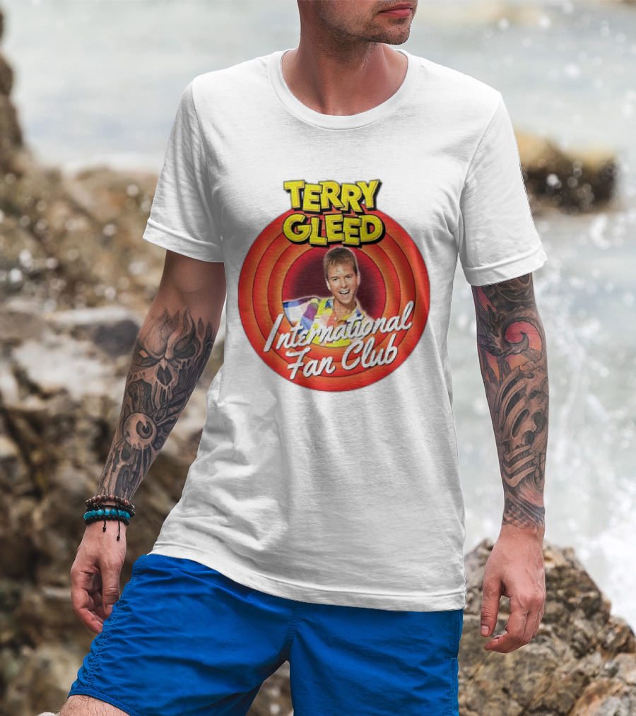 Terry Gleed International Fan Club Retro Style Badge T-Shirt