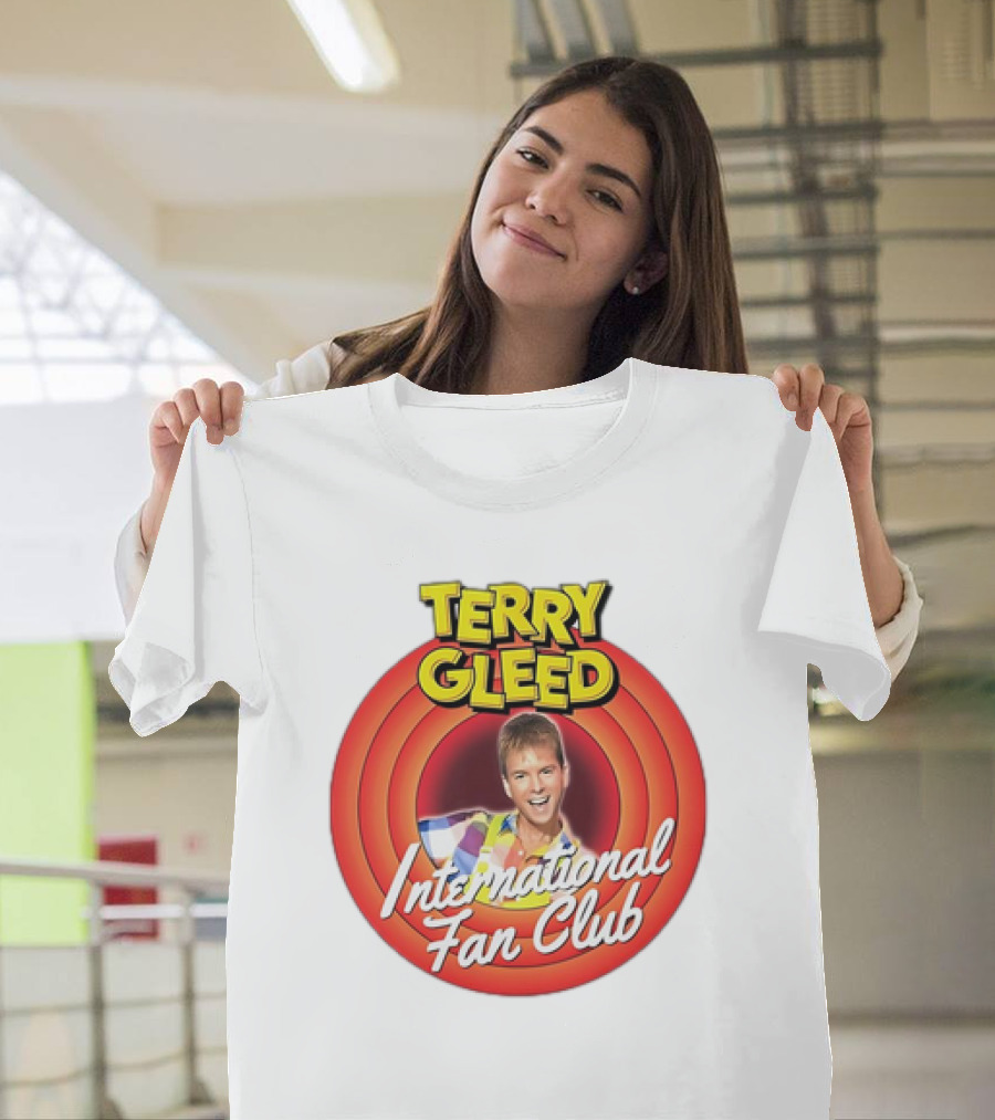 Terry Gleed International Fan Club Retro Style Badge T-Shirt