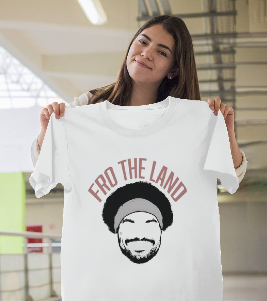 Donovan Mitchell Fro the Land Cleveland Cavaliers Afro Basketball T-Shirt