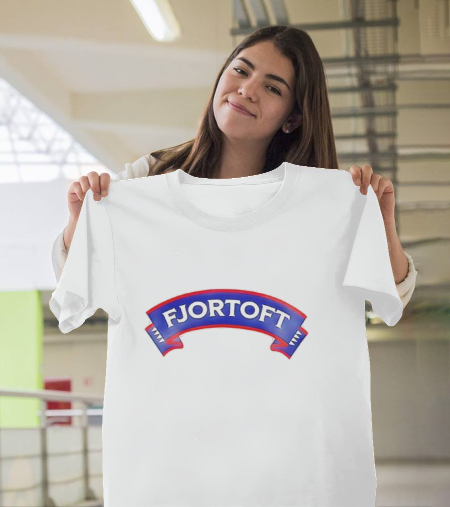 Fjortoft Icons Classic Blue Ribbon Banner T-Shirt