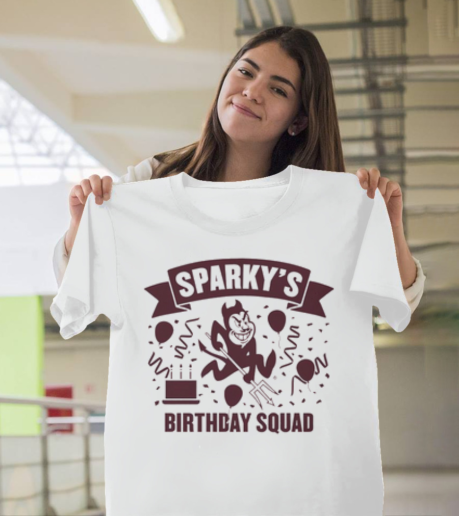 Arizona State Sun Devils Sparky's Birthday Squad T-Shirt