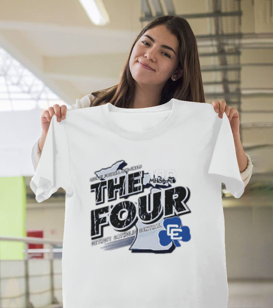 Detroit Catholic Central 2024 MHSAA Football D1 The Four Michigan CE T-Shirt