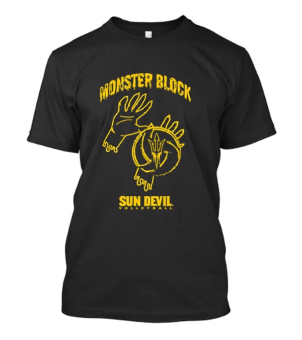 Monster Block Sun Devil Volleyball T-Shirt