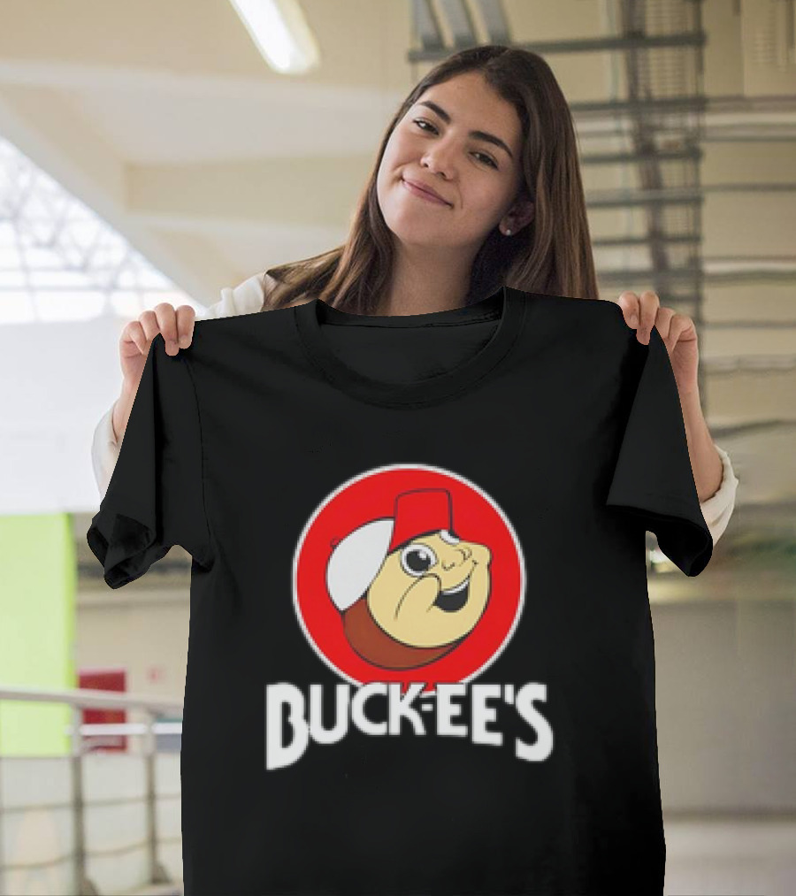 Buck-ee’s Cartoon Retro Logo Red Cap Circle T-Shirt
