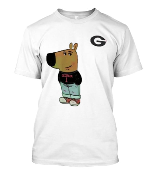 Georgia Bulldogs I Am Just A Chill Guy G Logo Cartoon Character T-Shirt