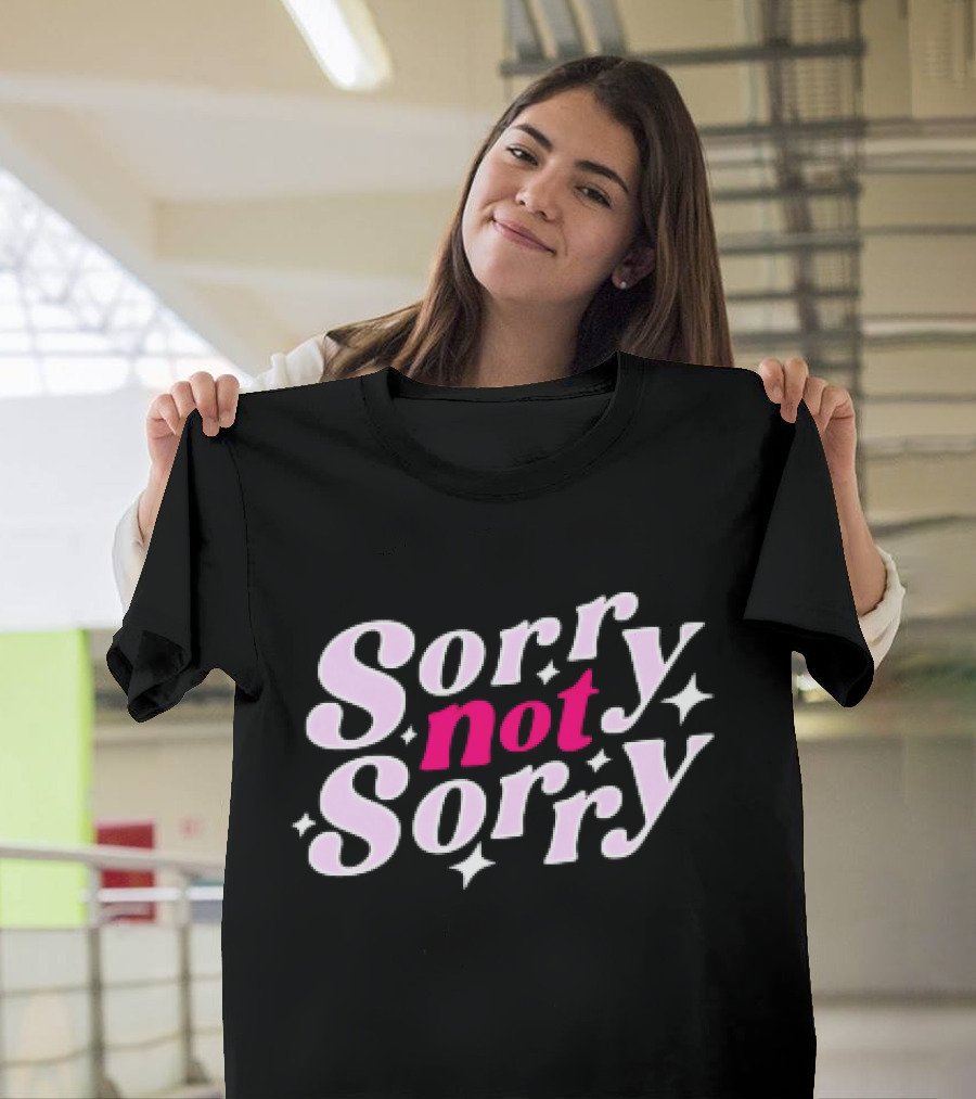 Angel Reese Sorry Not Sorry Script Ladies Boyfriend T-Shirt