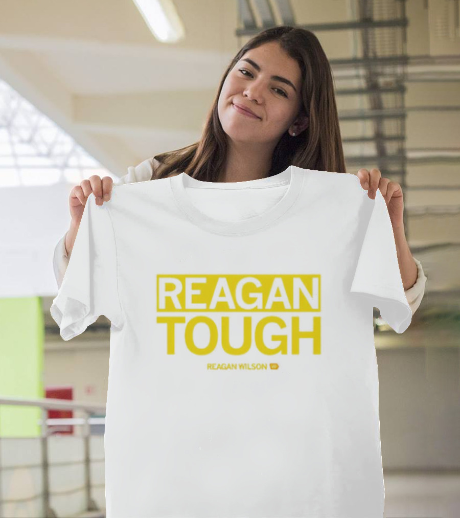 Reagan Wilson Reagan Tough Yellow Block Text T-Shirt