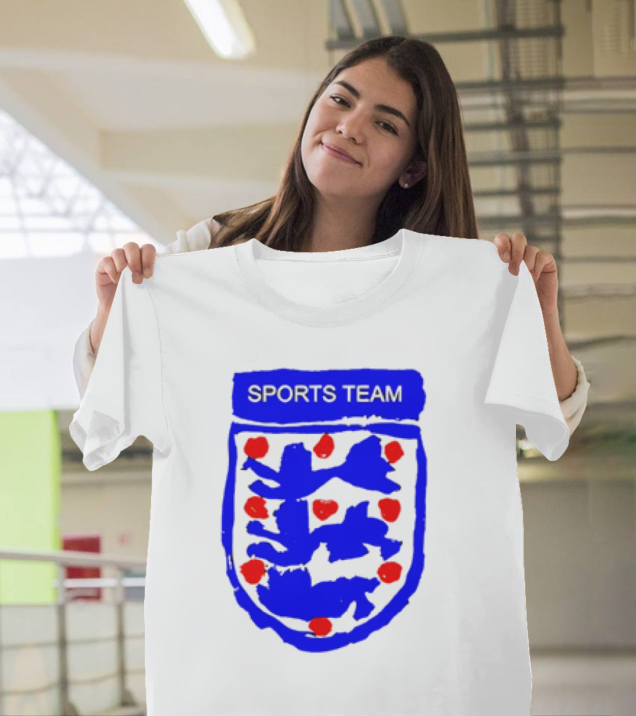 Sports Team Three Lions England Badge Crest T-Shirt