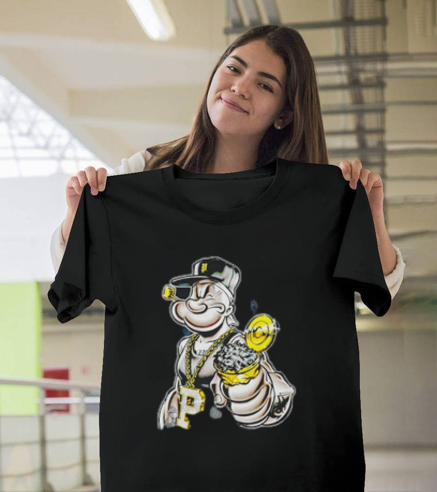 Spinach Pimp Chain And Cap Style Billboard T-Shirt