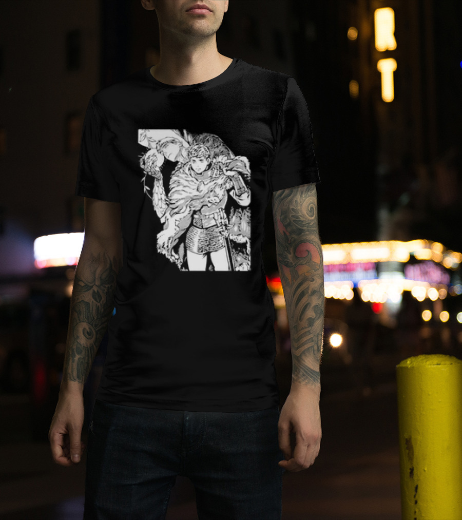 Tasty In Dungeon Anime Knight Fantasy Adventure Scene T-Shirt