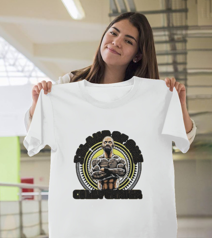 Colby Carter Island of One Retro Tattoo Bodybuilder T-Shirt