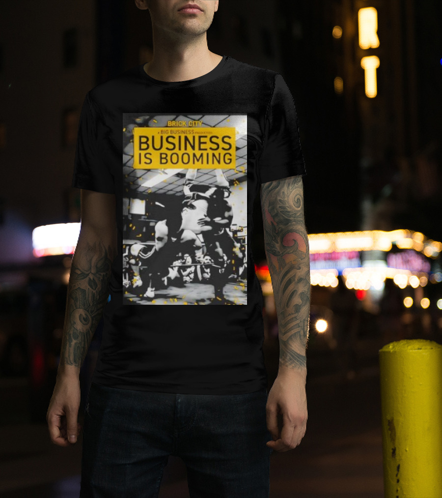 Brick City Business Is Booming Wrestling Action Scene T-Shirt