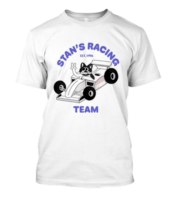 Stan's Racing Team Cat Est. 1996 Racing Car T-Shirt