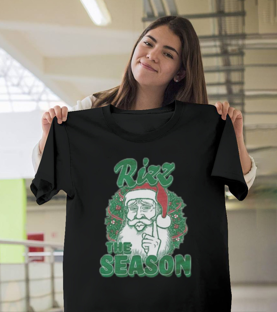 Rizz The Season Christmas Santa Benson Meme T-Shirt