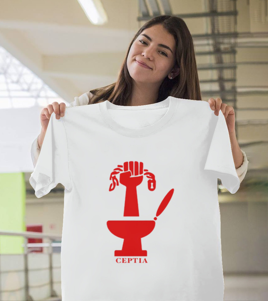 CEPTIA Committee To End Pay Toilets In America Red Fist And Toilet T-Shirt