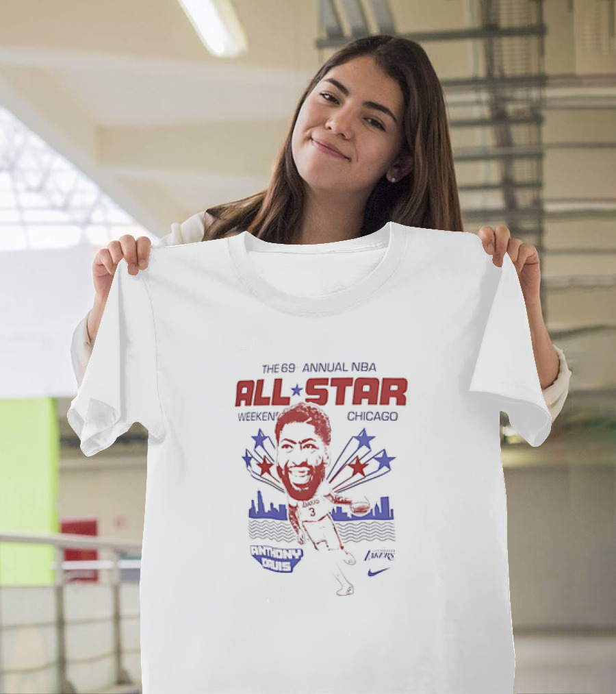 The 69th Annual NBA All-Star Weekend Chicago Anthony Davis Los Angeles Lakers T-Shirt