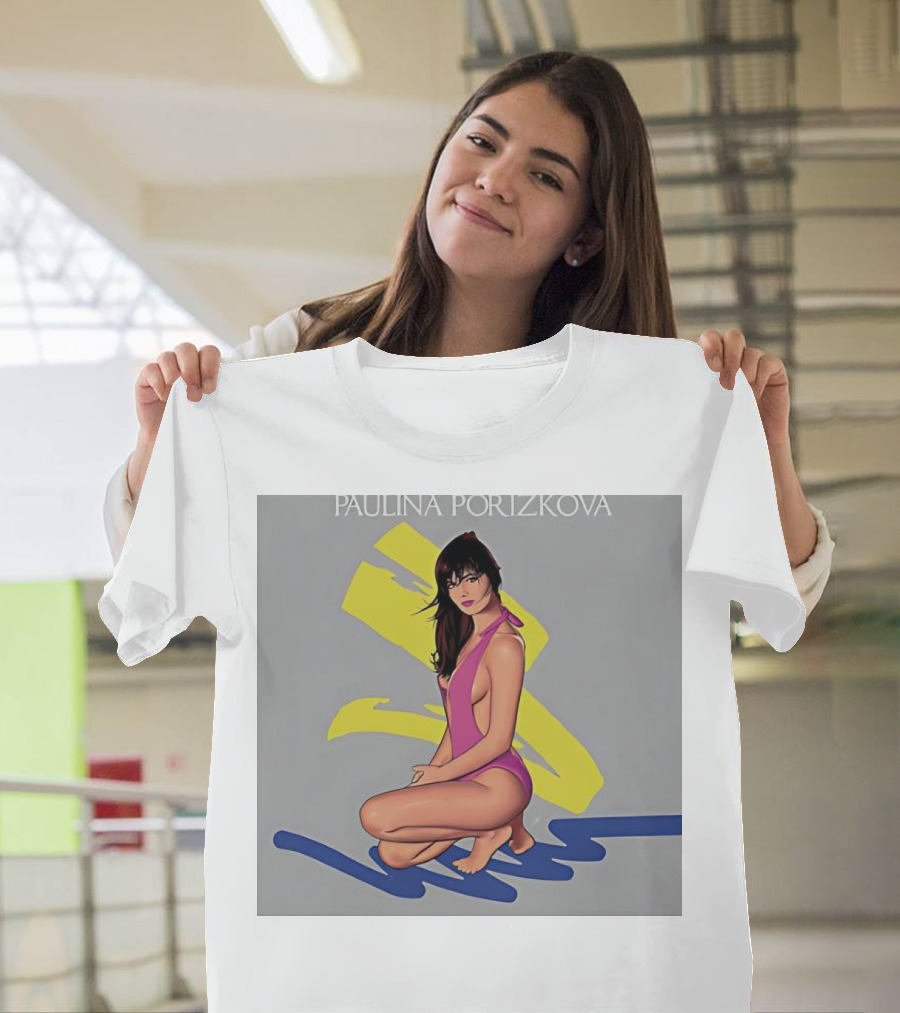 PAULINA PORIZKOVA CLASSIC Colorful Illustration On Gray Background T-Shirt