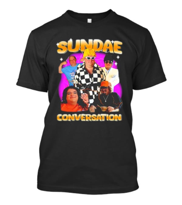 Sundae Conversation Glenny Balls Vibrant Group Montage T-Shirt