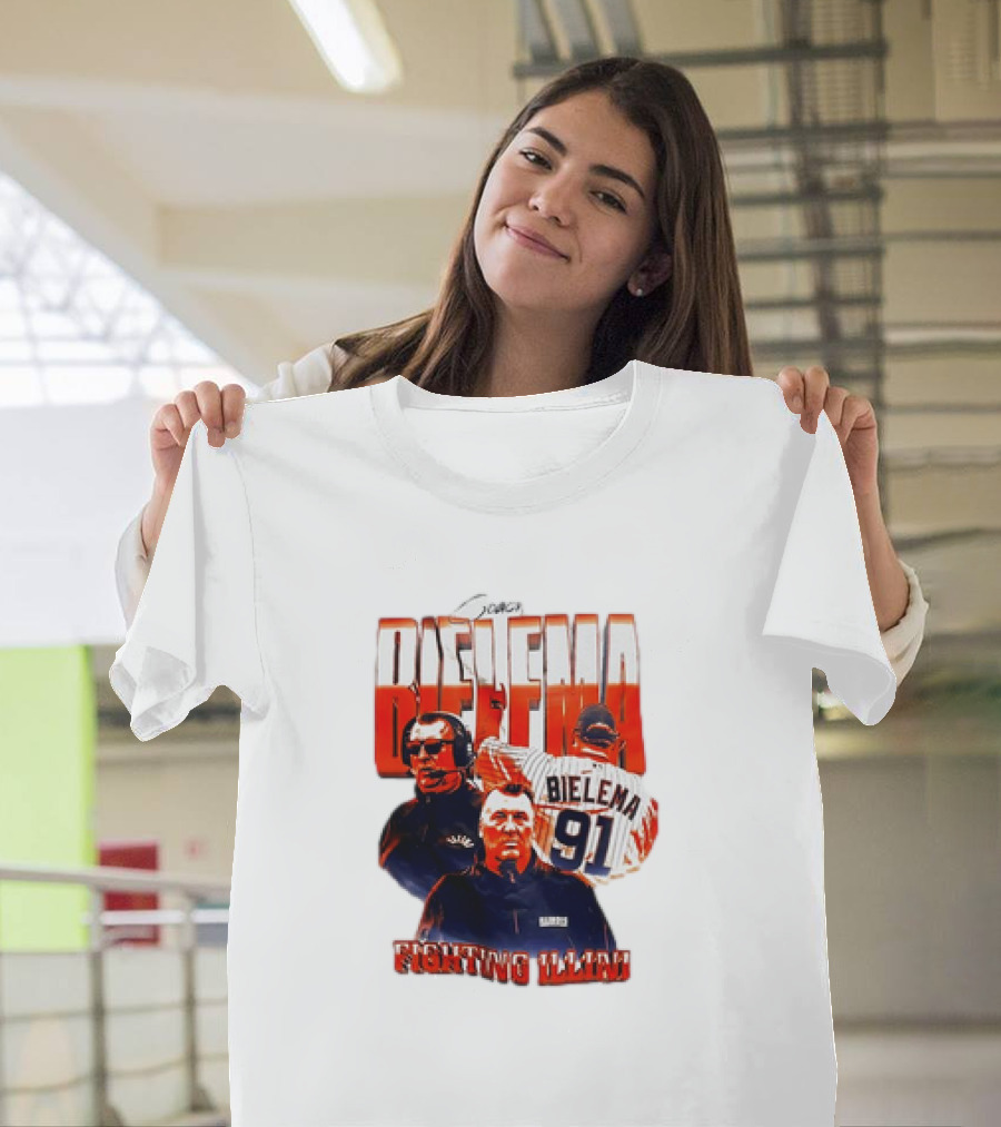 Coach Bielema 91 Fighting Illini T-Shirt