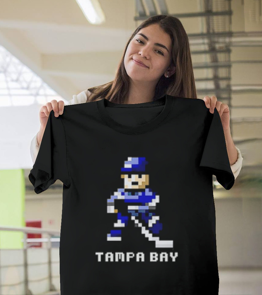 Tampa Bay 8 Bit Hockey Player T-Shirt
