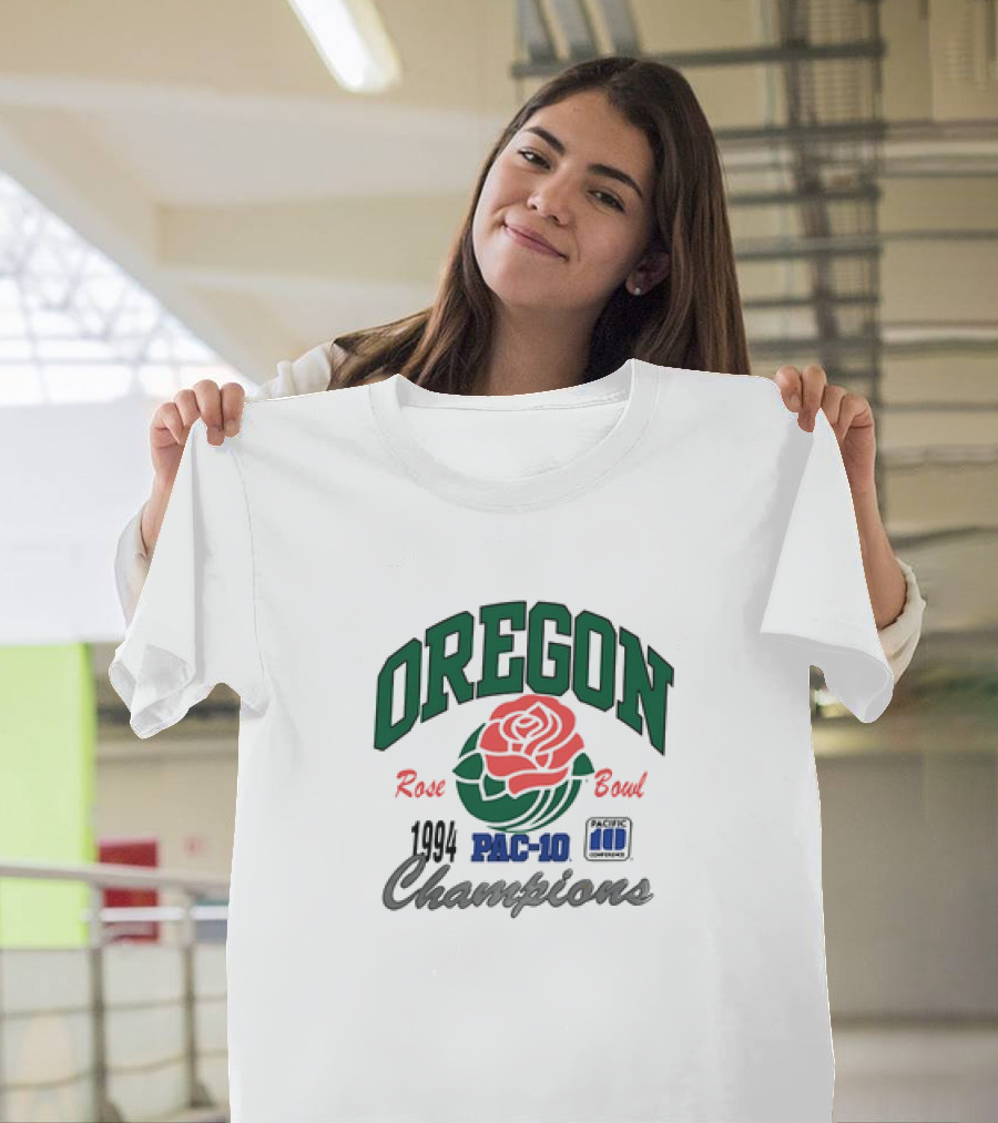 Oregon Rose Bowl 1994 PAC-10 Champions Rose T-Shirt