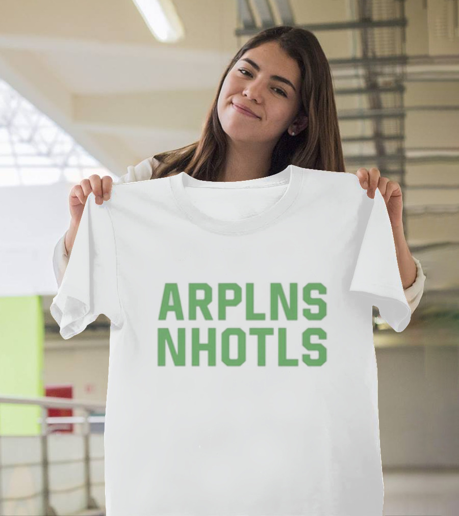 ARPLNS NHOTLS Bold Green Text T-Shirt