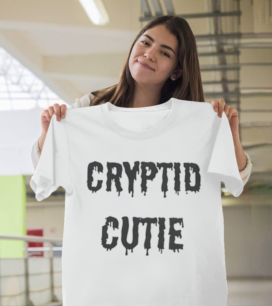 Cryptid Cutie Spooky Drip Text T-Shirt