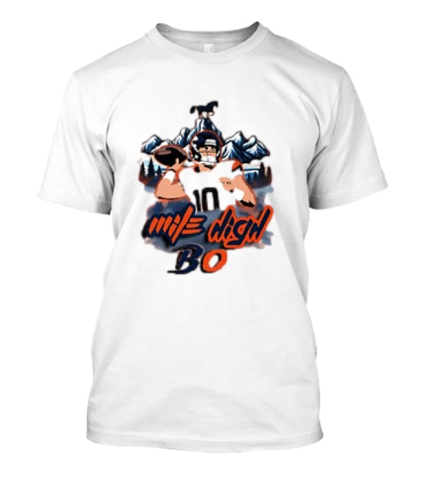 Mile High BO Football Mountains Number 10 T-Shirt