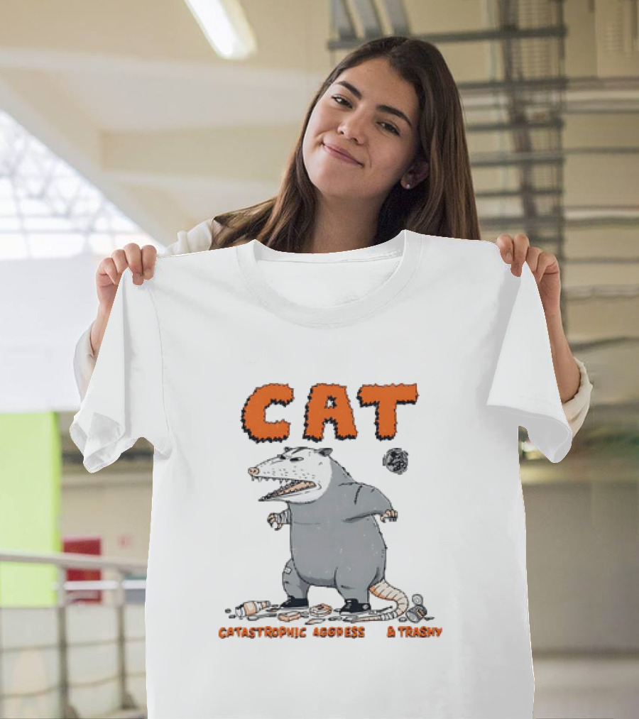 CAT Opossum Catastrophic Aggressive Trashy T-Shirt