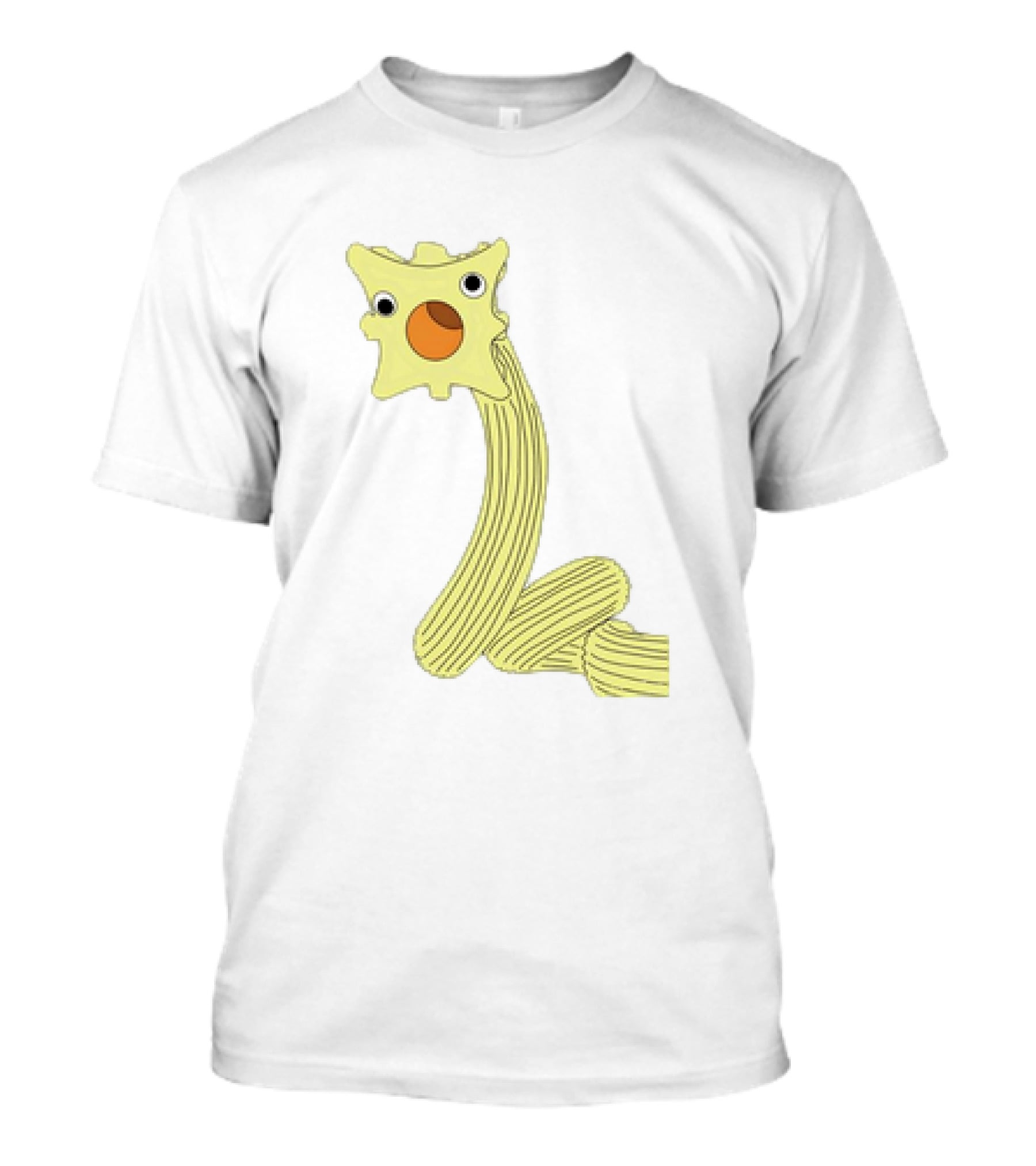 The Worm Classic Cartoon Character With Yellow Star-Shaped Head And Orange Circle Mouth T-Shirt