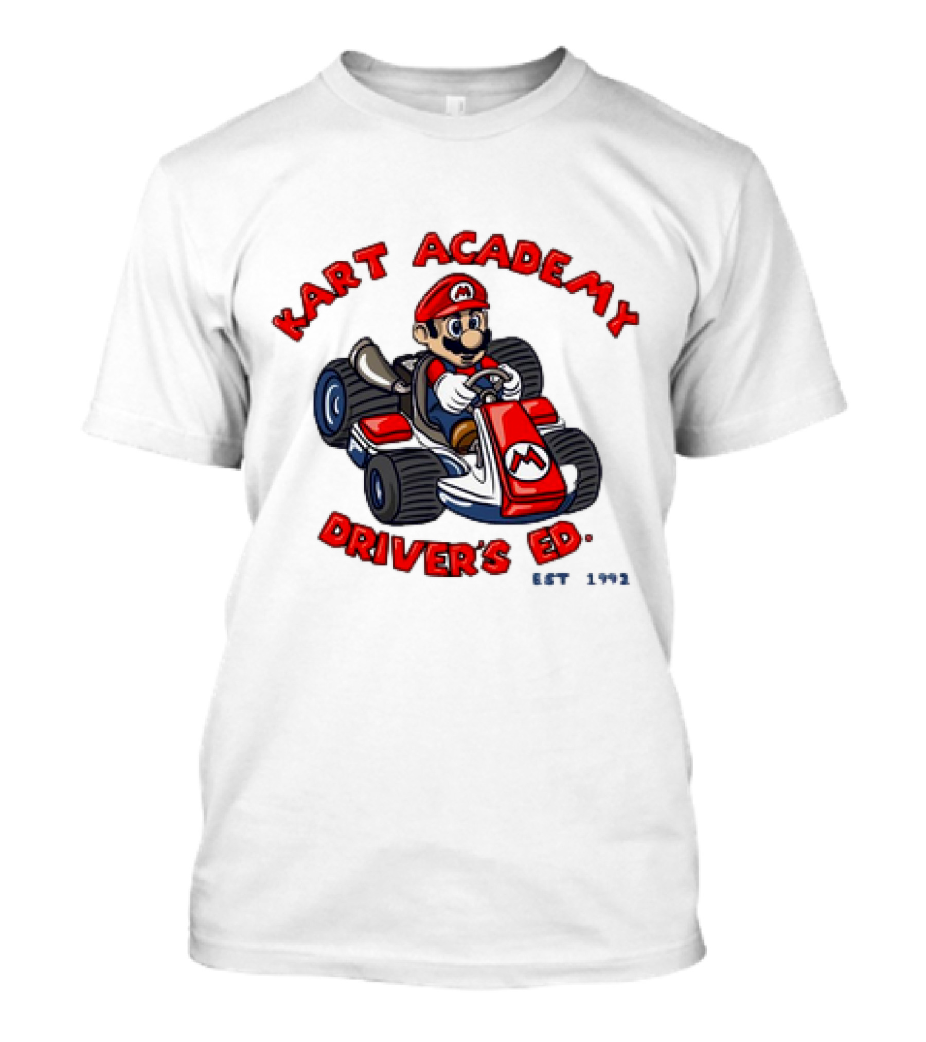 Kart Academy Driver's Ed Mario Kart Est 1992 T-Shirt