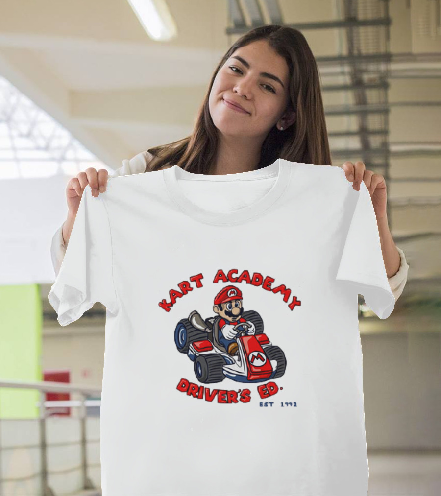 Kart Academy Driver's Ed Mario Kart Est 1992 T-Shirt