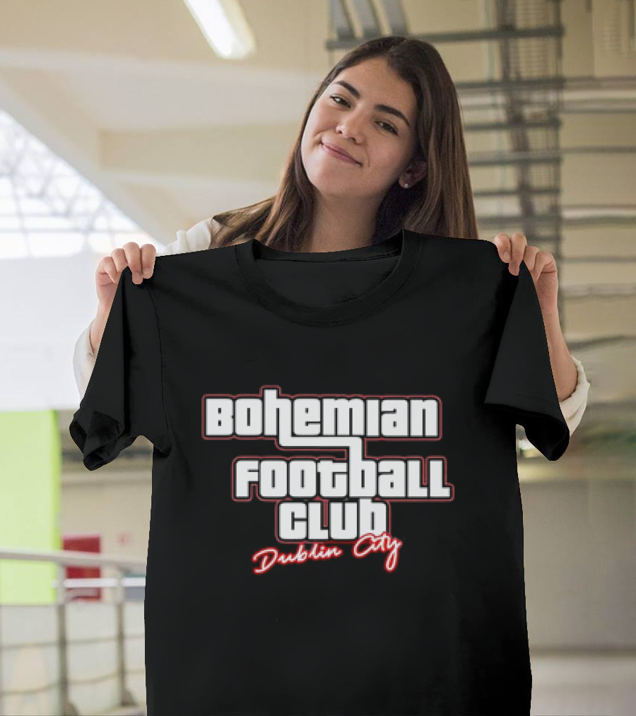 Bohemian Football Club Dublin City Text T-Shirt