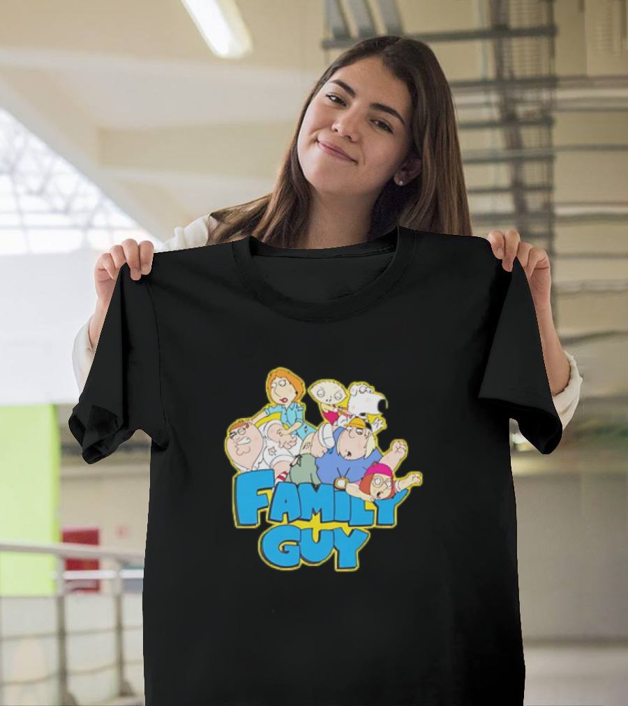 Family Guy Classic Cartoon Characters Fight Scene Vintage T-Shirt