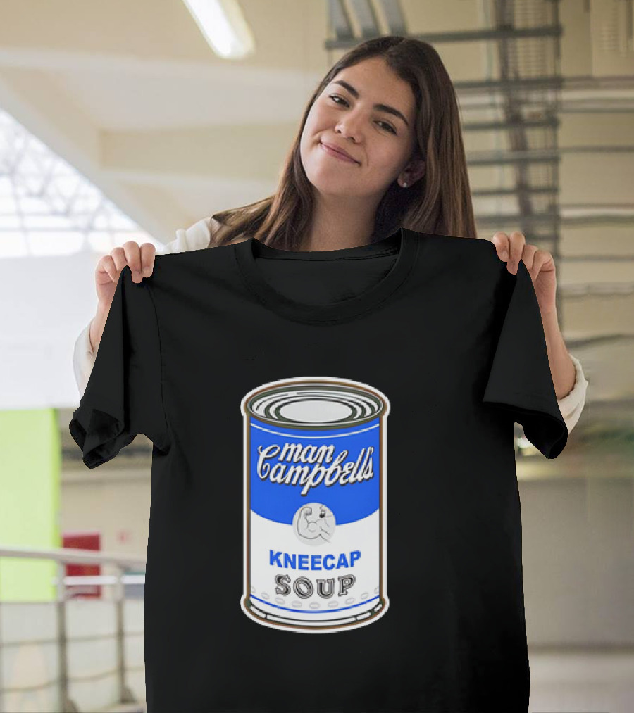 Man Campbell’s Vintage Kneecap Soup Can T-Shirt