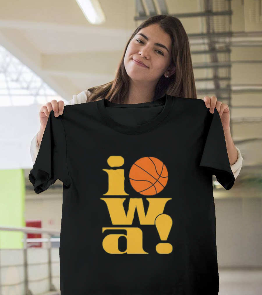 Old School Iowa Vintage Basketball T-Shirt