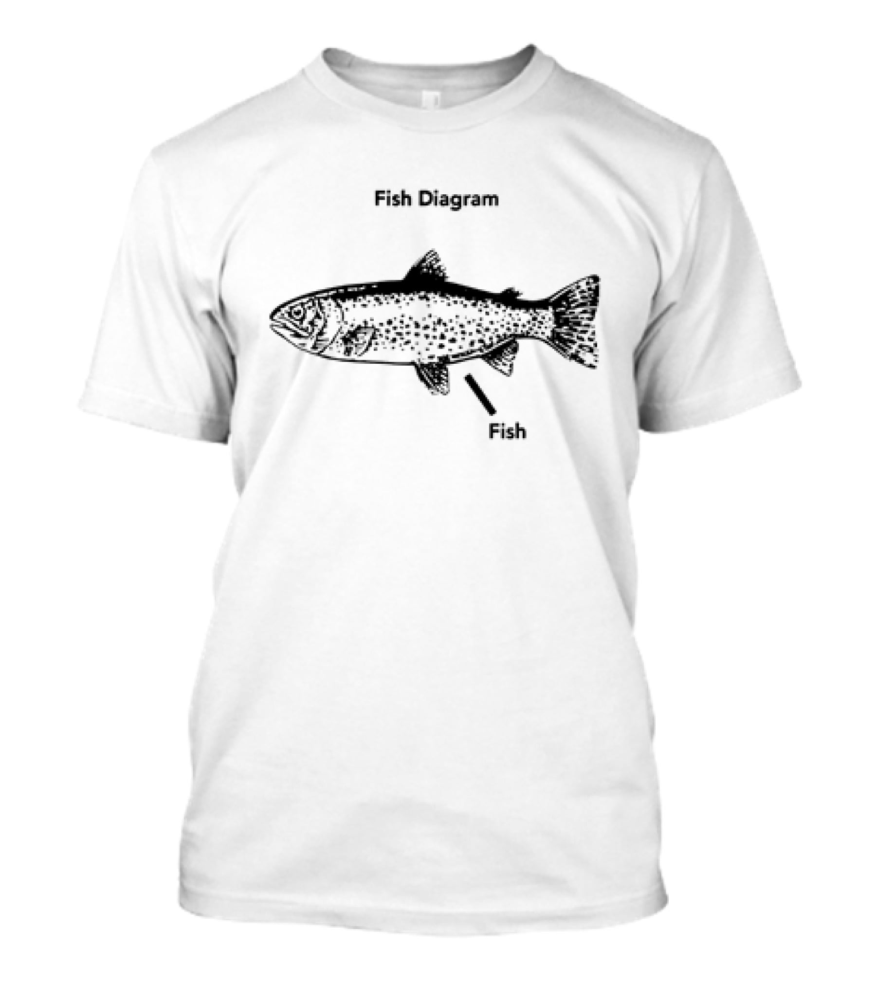 Fish Diagram Fish T-Shirt