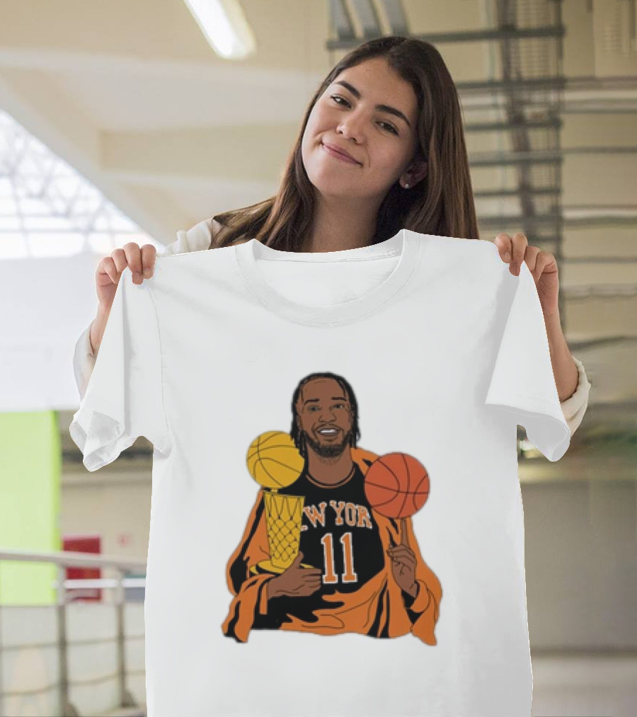New York 11 Big Knick Energy Brunshym Basketball Trophy T-Shirt