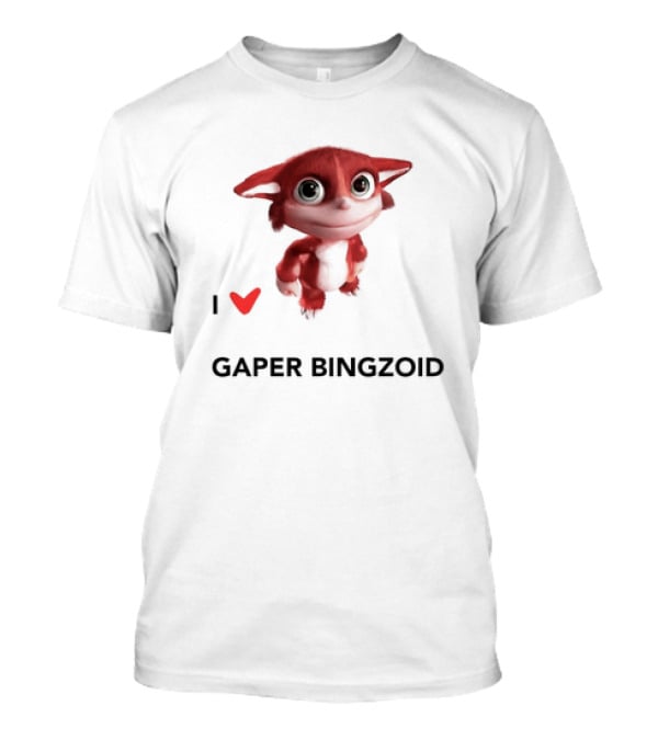I Love Gaper Bingzoid Cute Red Creature T-Shirt