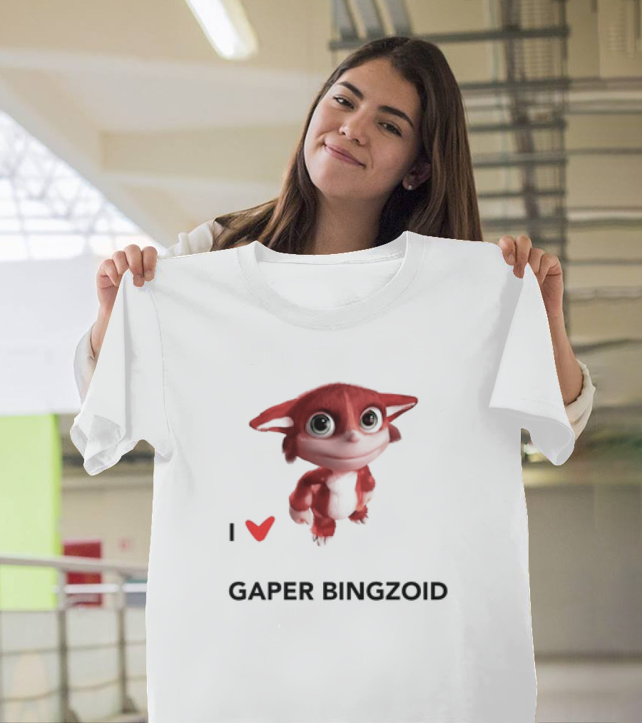 I Love Gaper Bingzoid Cute Red Creature T-Shirt