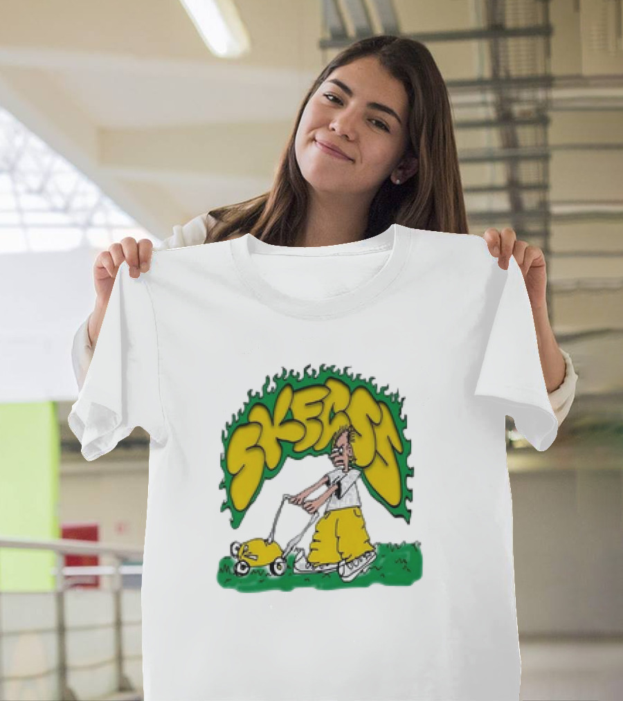 Skegss Lawn Mower Cartoon Graphic Classic T-Shirt