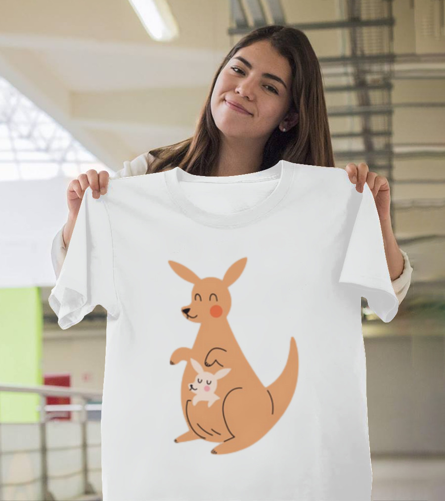 Mothers Day Kangaroos Cute Joey and Mum T-Shirt
