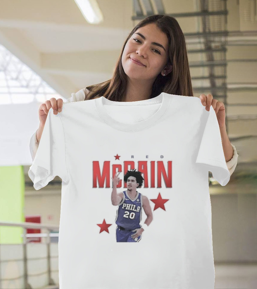 Jared McCain Philly 20 Red Stars Philadelphia Basketball T-Shirt